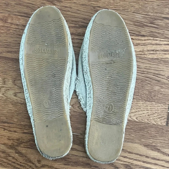 Soludos Vogue 125th Anniversary Limited Edition La Vie en Rose frayed mules - Picture 5 of 5